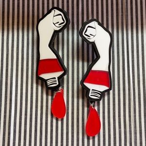 Paint tube earrings❤️